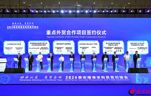2024 好品山東 魯貿(mào)全球 泰安精準(zhǔn)采購貿(mào)易對接會舉行